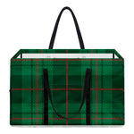 Green And Red Stewart Tartan Print Utility Tote Bag