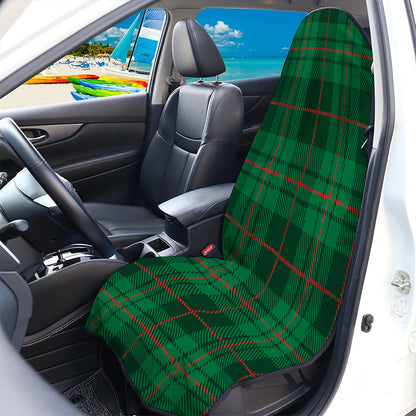 Green And Red Stewart Tartan Print Waterproof Car Seat Cover
