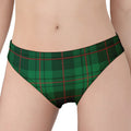 Green And Red Stewart Tartan Print Women's Panties