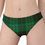 Green And Red Stewart Tartan Print Women's Panties