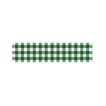 Green And White Buffalo Check Print Bed Runner