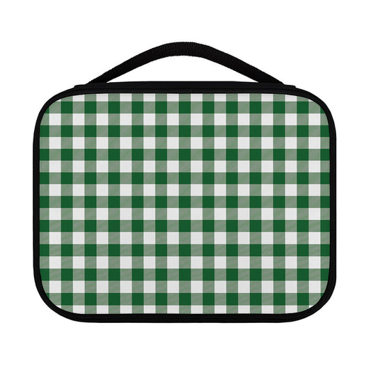 Green And White Buffalo Check Print Classic Bible Case
