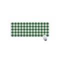 Green And White Buffalo Check Print Extended Mouse Pad