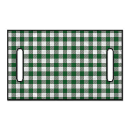 Green And White Buffalo Check Print Golf Cart Seat Cover
