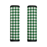 Green And White Buffalo Check Print Handle Covers