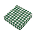 Green And White Buffalo Check Print Outdoor Seat Cushion Cover