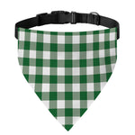 Green And White Buffalo Check Print Over The Collar Dog Bandana
