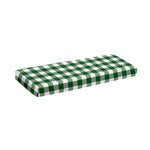 Green And White Buffalo Check Print Piano Keyboard Cover