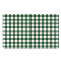 Green And White Buffalo Check Print Polyester Doormat