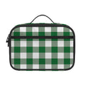 Green And White Buffalo Check Print Portable Lunch Bag