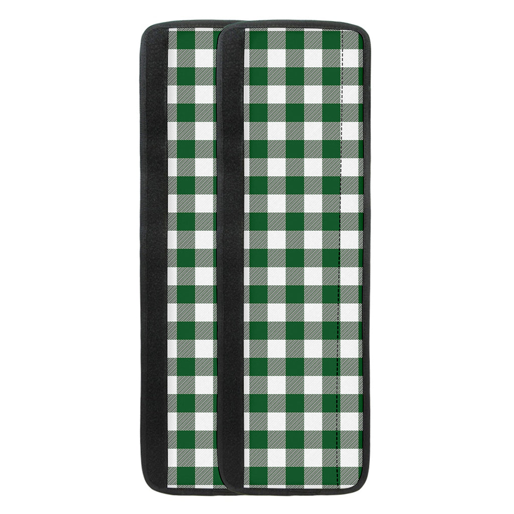 Green And White Buffalo Check Print Refrigerator Handle Covers