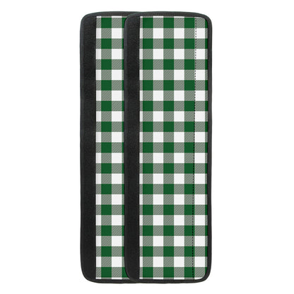 Green And White Buffalo Check Print Refrigerator Handle Covers