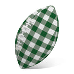 Green And White Buffalo Check Print Rugby Ball