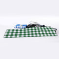 Green And White Buffalo Check Print Sports Towel