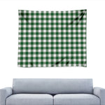 Green And White Buffalo Check Print Tapestry