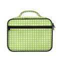 Green And White Check Pattern Print Briefcase Bible Bag
