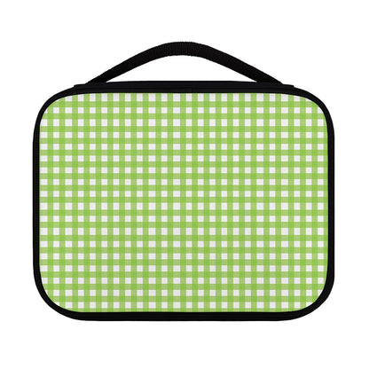 Green And White Check Pattern Print Classic Bible Case