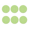 Green And White Check Pattern Print Coaster Set