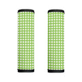 Green And White Check Pattern Print Handle Covers
