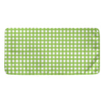 Green And White Check Pattern Print Towel