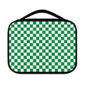 Green And White Checkered Pattern Print Classic Bible Case