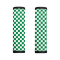 Green And White Checkered Pattern Print Handle Covers