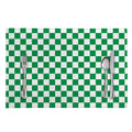 Green And White Checkered Pattern Print Placemat