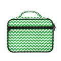 Green And White Chevron Pattern Print Briefcase Bible Bag