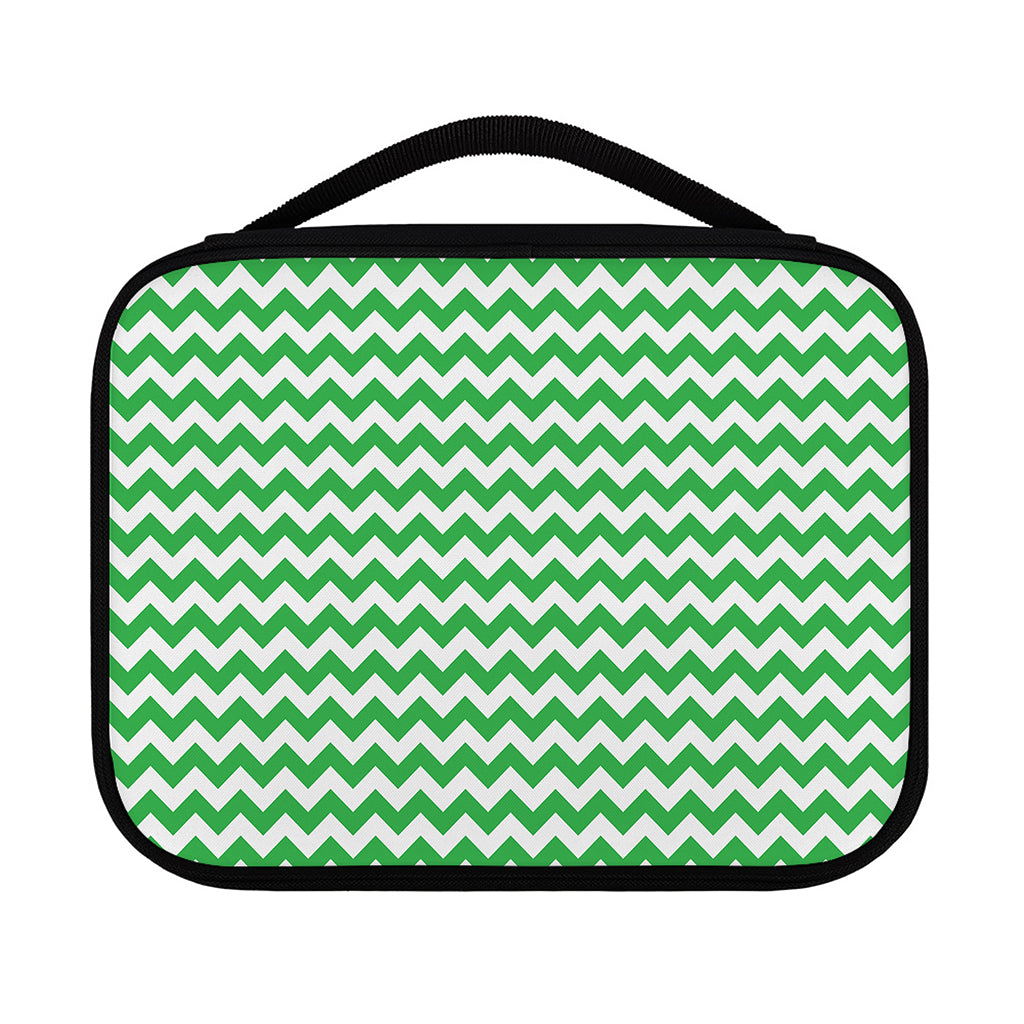 Green And White Chevron Pattern Print Classic Bible Case