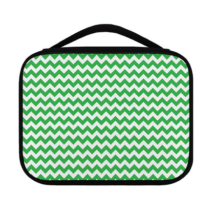 Green And White Chevron Pattern Print Classic Bible Case
