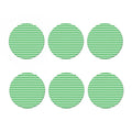 Green And White Chevron Pattern Print Coaster Set