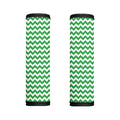 Green And White Chevron Pattern Print Handle Covers