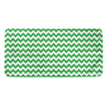 Green And White Chevron Pattern Print Towel