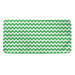 Green And White Chevron Pattern Print Towel