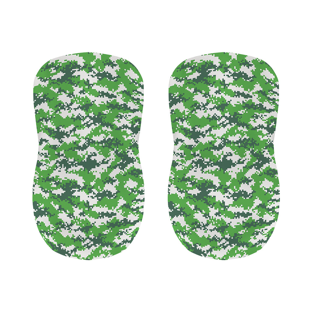 Green And White Digital Camo Print Bar Stool Covers
