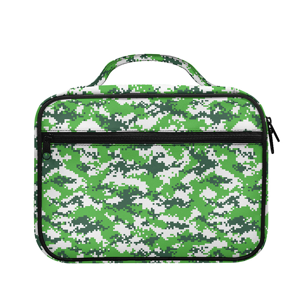 Green And White Digital Camo Print Briefcase Bible Bag