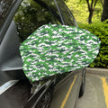 Green And White Digital Camo Print Car Side Mirror Covers