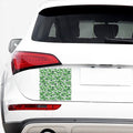 Green And White Digital Camo Print Car Sticker