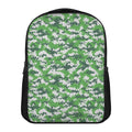 Green And White Digital Camo Print Casual Backpack