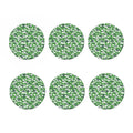 Green And White Digital Camo Print Coaster Set