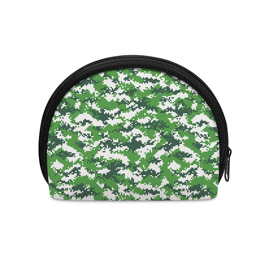 Green And White Digital Camo Print Coin Purse