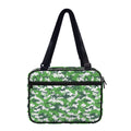 Green And White Digital Camo Print Double Strap Bible Bag
