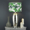 Green And White Digital Camo Print Drum Lamp Shade