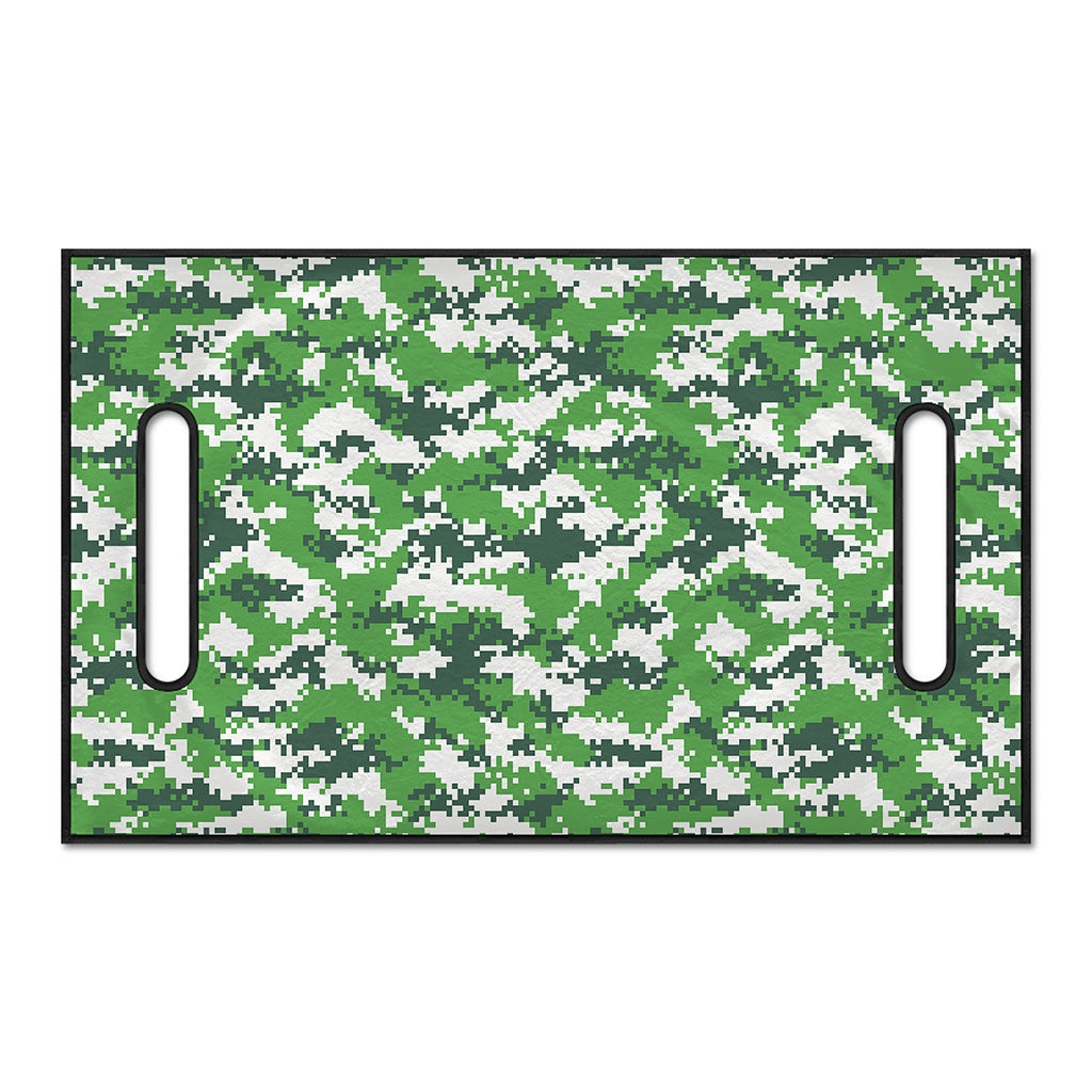 Green And White Digital Camo Print Golf Cart Seat Cover