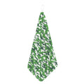 Green And White Digital Camo Print Hand Towel