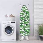 Green And White Digital Camo Print Ironing Board Cover
