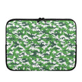 Green And White Digital Camo Print Laptop Sleeve