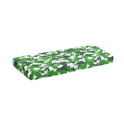 Green And White Digital Camo Print Piano Keyboard Cover