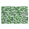 Green And White Digital Camo Print Placemat