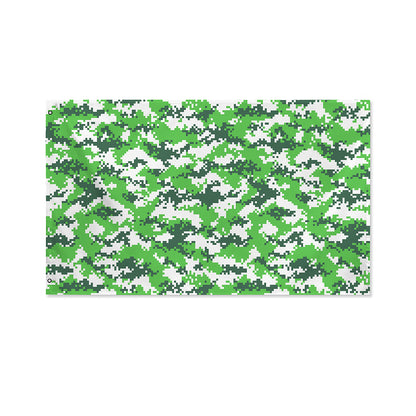 Green And White Digital Camo Print Polyester Flag